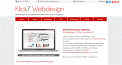 Desktop Screenshot of klick7.de