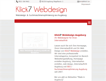 Tablet Screenshot of klick7.de